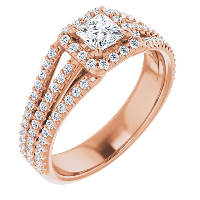 square-14K Rose gold