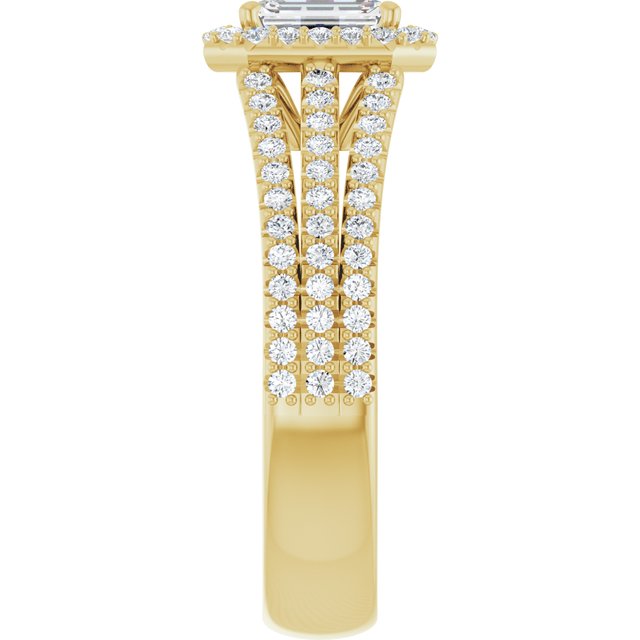 emerald-14K Yellow gold