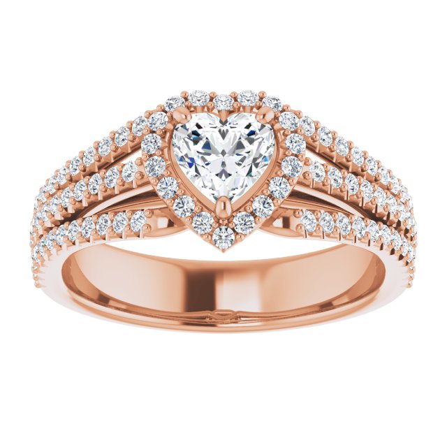 heart-10K Rose gold