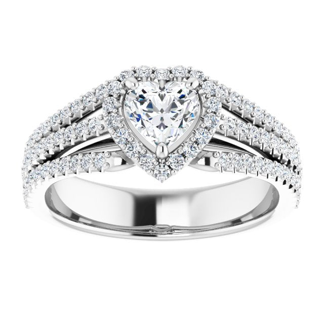 heart-10K White gold