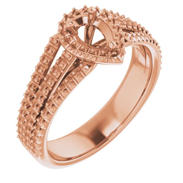 pear-14K Rose gold