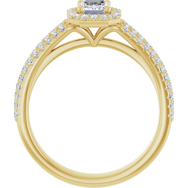 emerald-14K Yellow gold