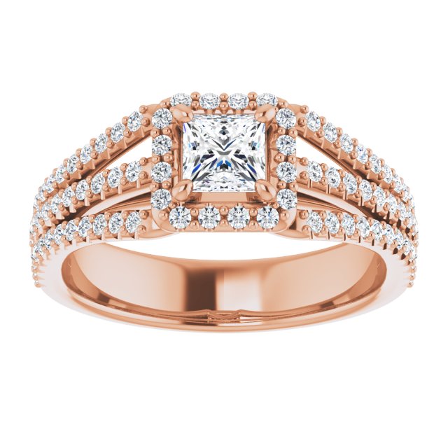 square-10K Rose gold