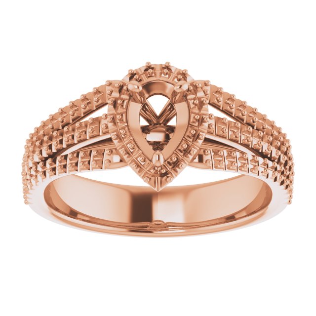 pear-14K Rose gold