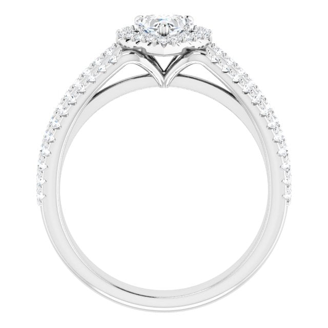 heart-14K White gold