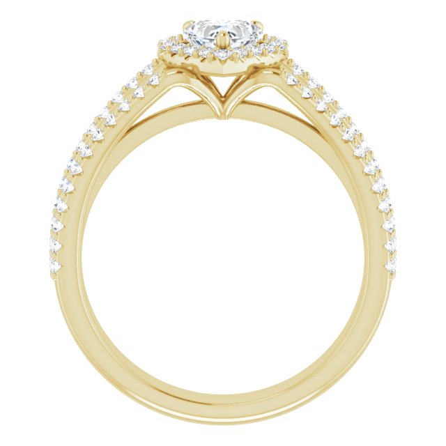 heart-10K Yellow gold
