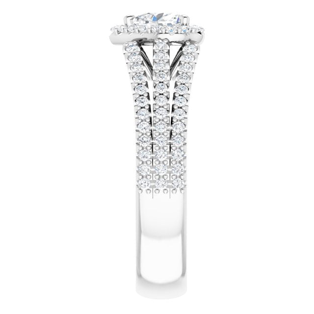 heart-14K White gold