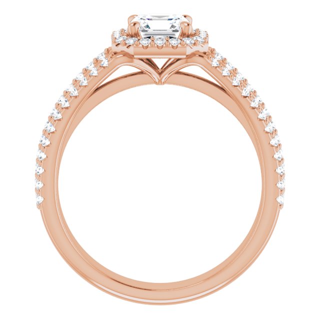 asscher-18K Rose gold