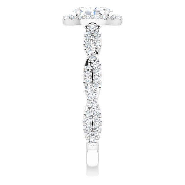 oval-10K White gold