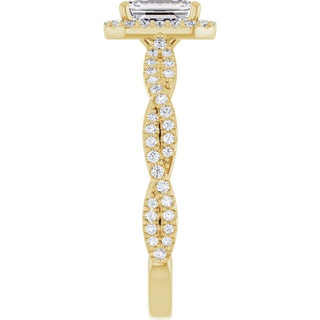 emerald-14K Yellow gold