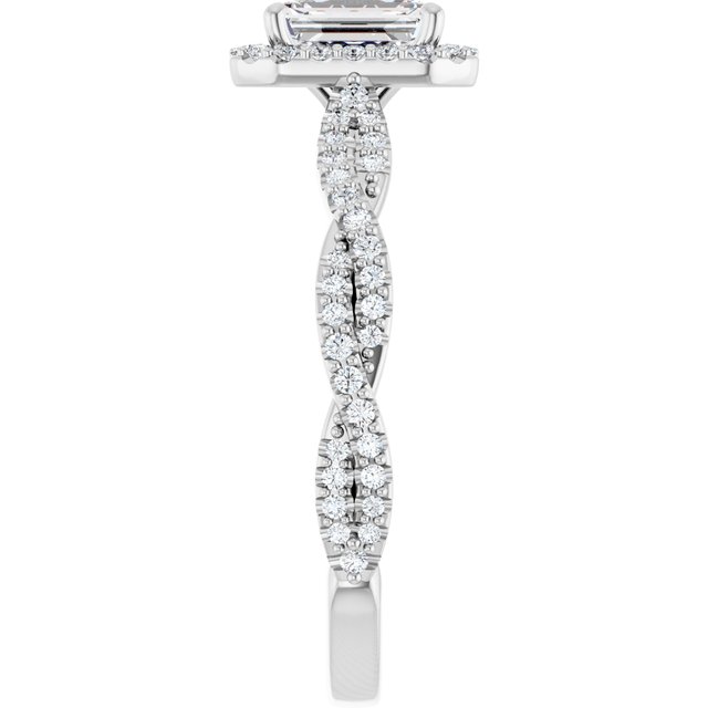 emerald-14K White gold