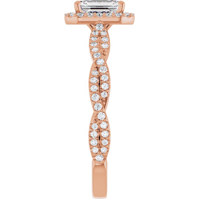 emerald-10K Rose gold