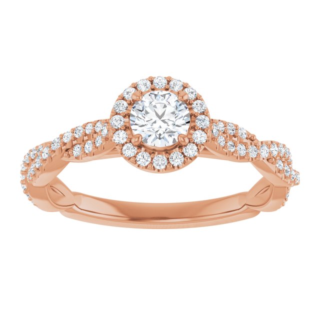 round-18K Rose gold