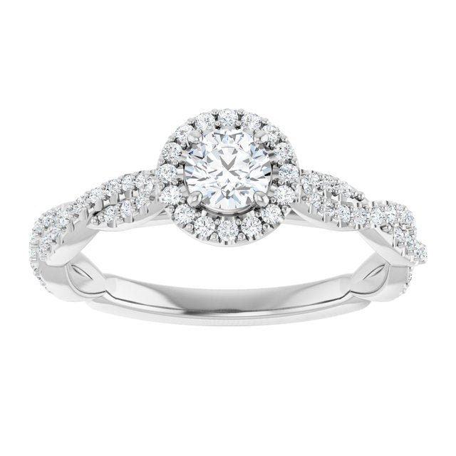 round-10K White gold