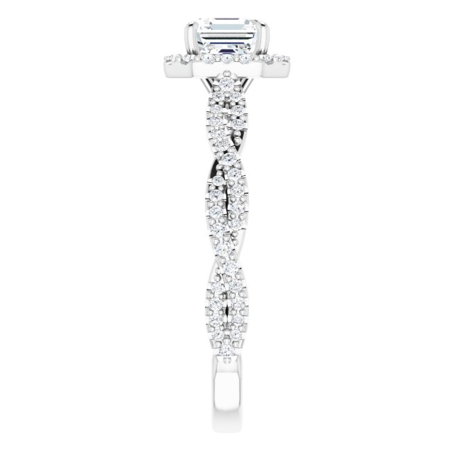 asscher-18K White gold