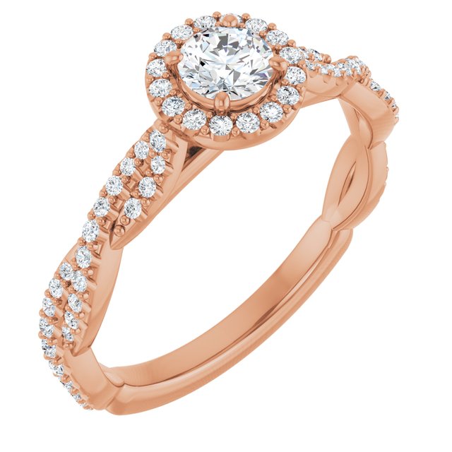 round-10K Rose gold