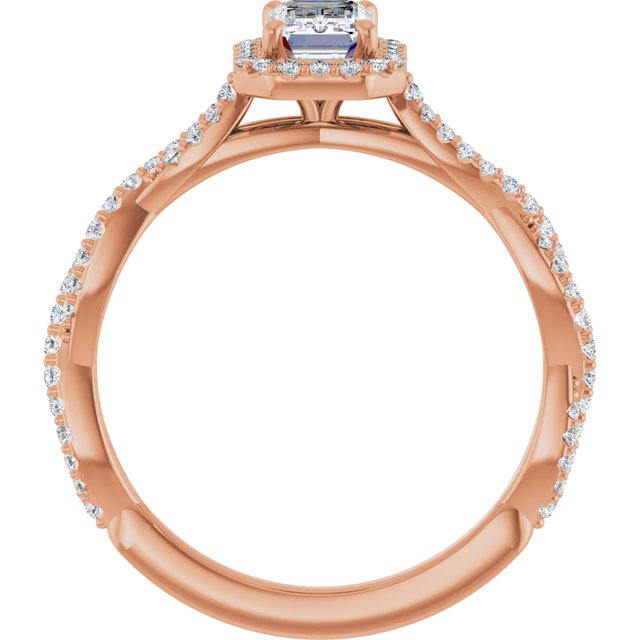 emerald-10K Rose gold