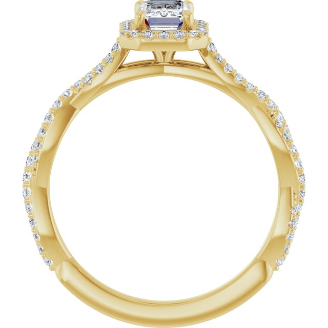 emerald-10K Yellow gold