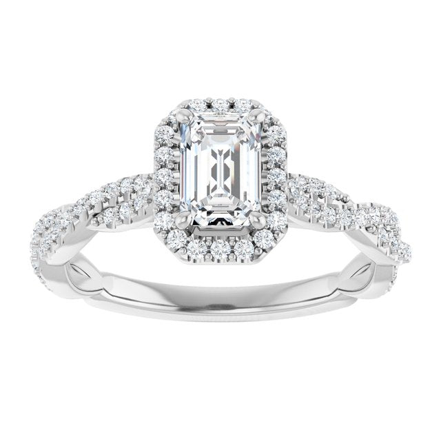 emerald-18K White gold