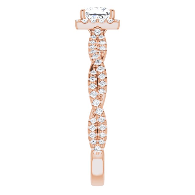 square-18K Rose gold