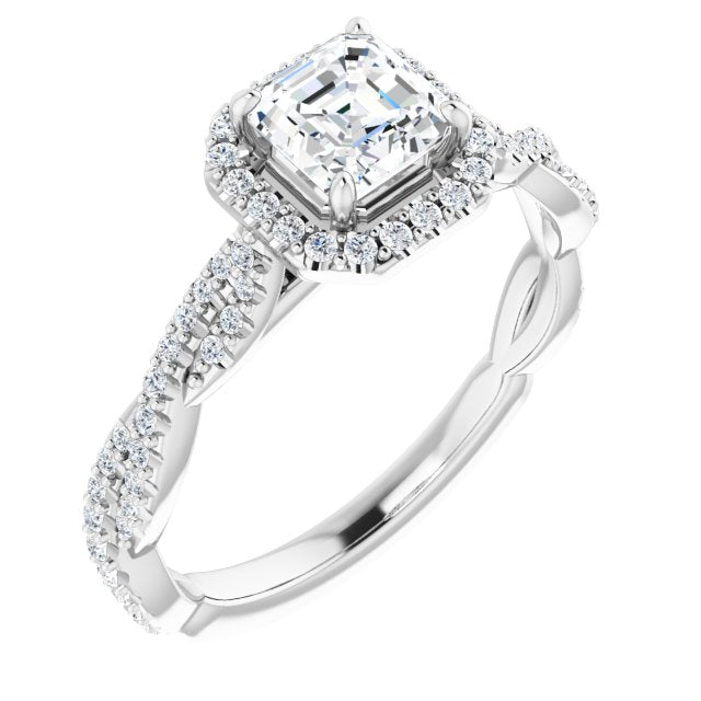 asscher-18K White gold