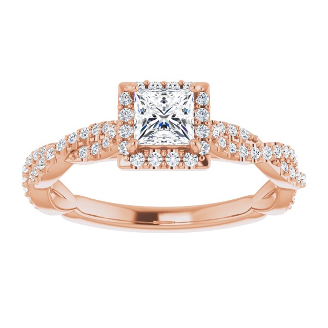 square-14K Rose gold