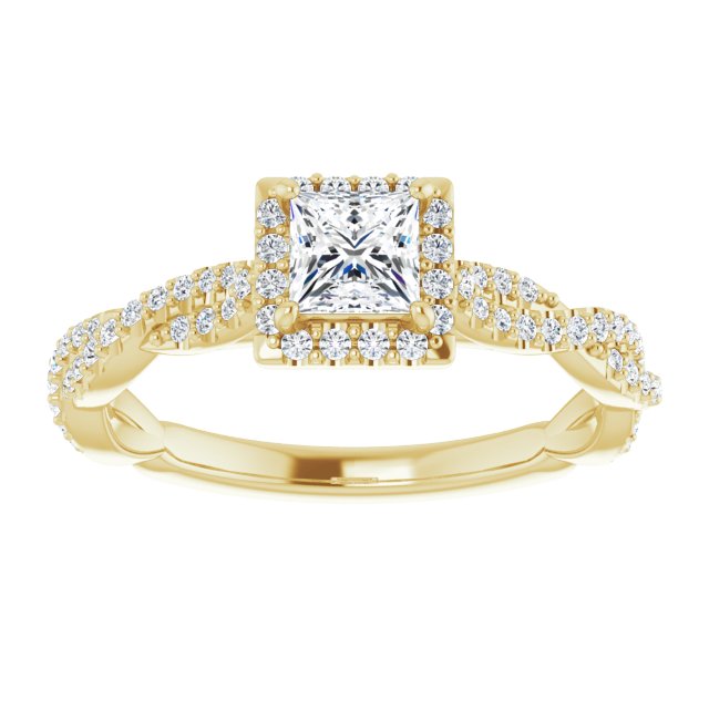 square-18K Yellow gold