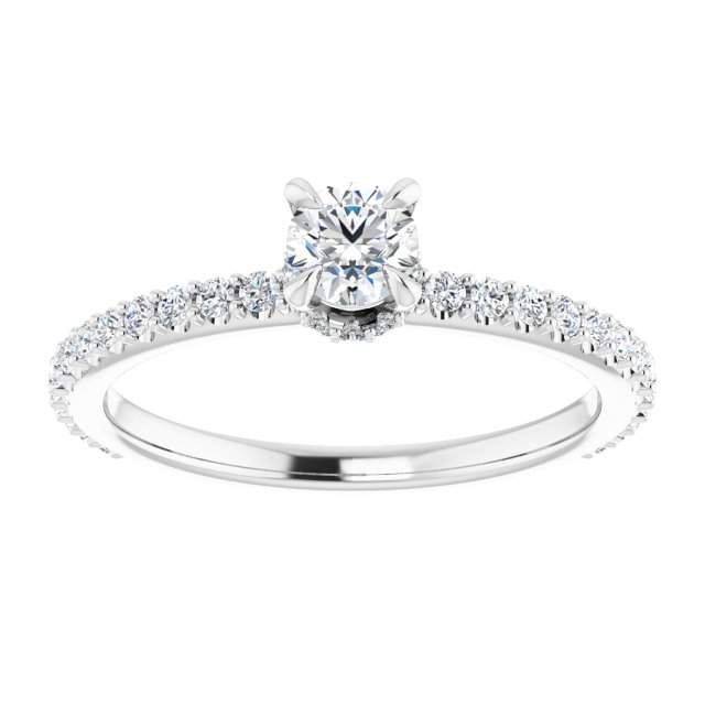 round-10K White gold