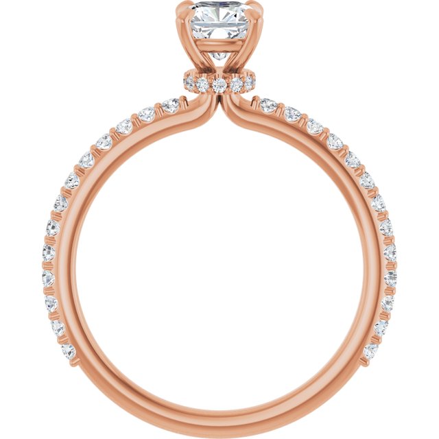 cushion-18K Rose gold