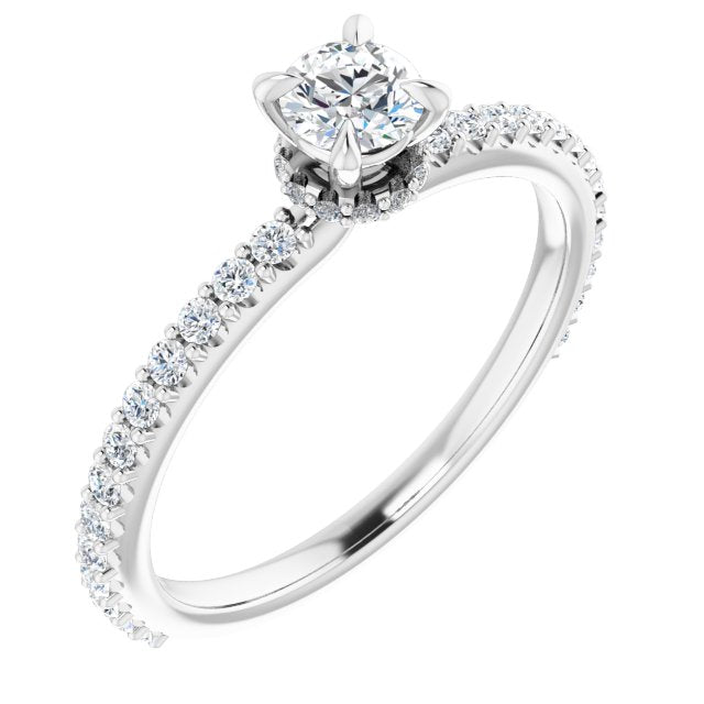 round-10K White gold