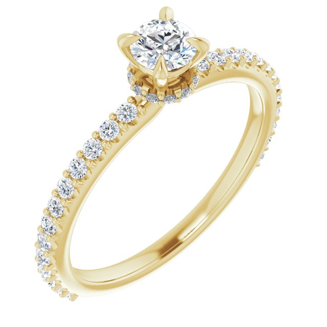 round-10K Yellow gold