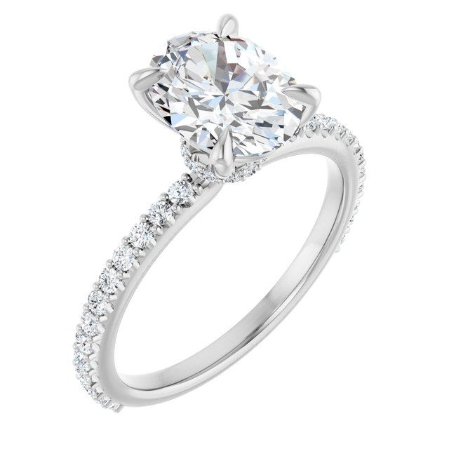 oval-10K White gold