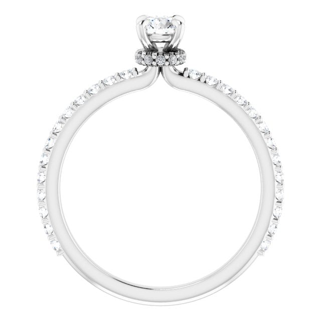 round-14K White gold