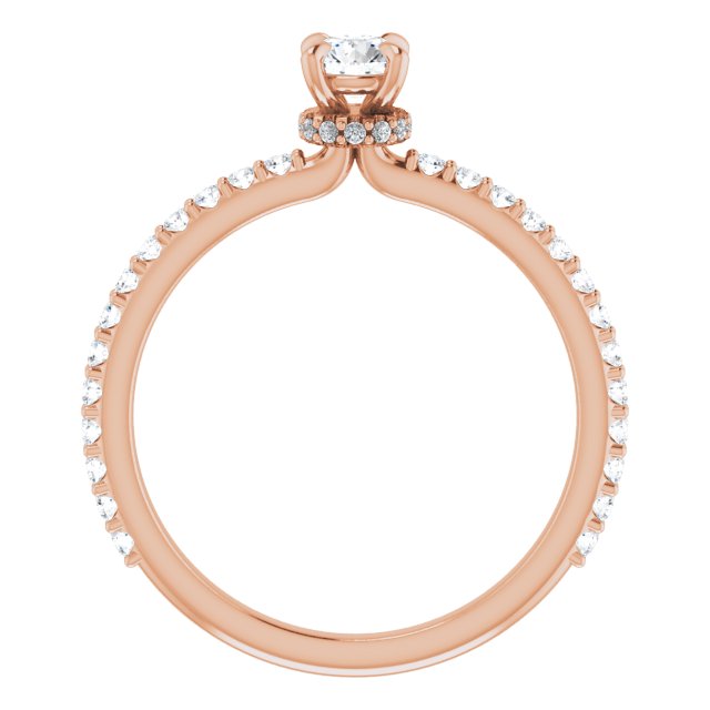 round-14K Rose gold
