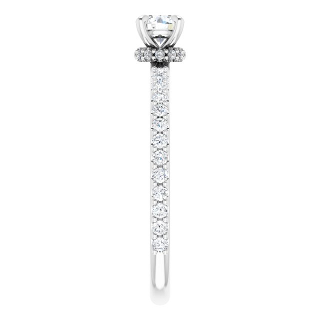 round-14K White gold