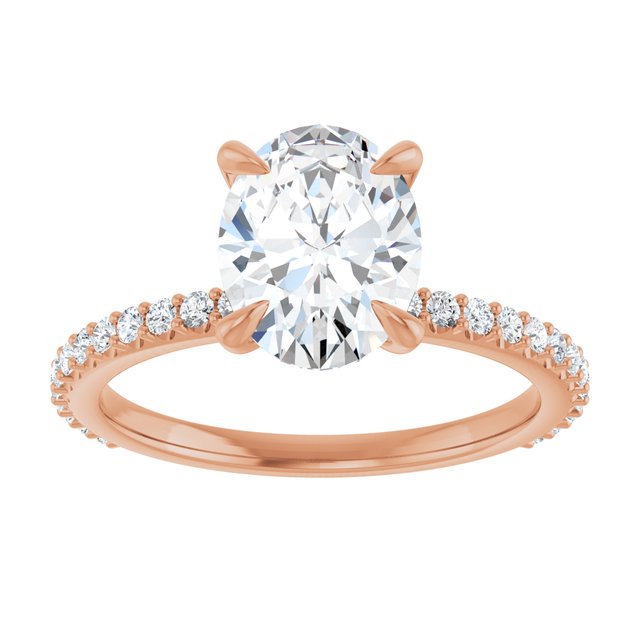 oval-18K Rose gold