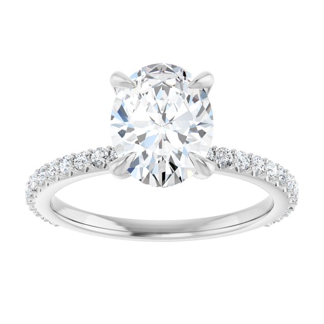 oval-10K White gold