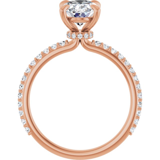 oval-18K Rose gold