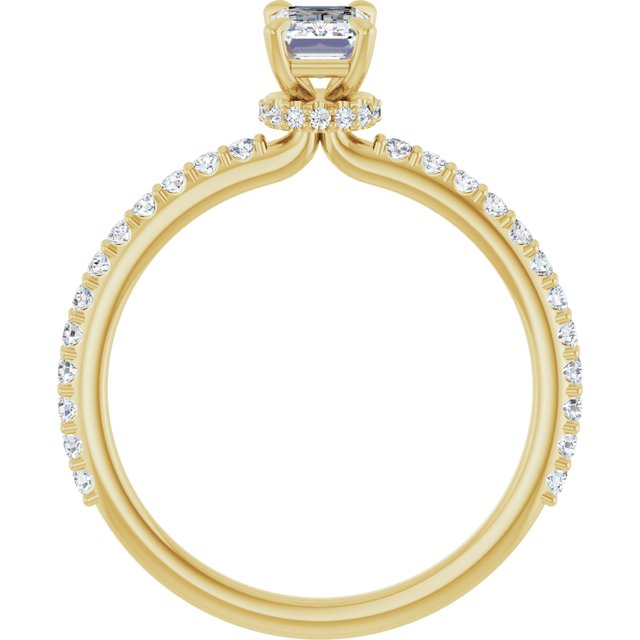 emerald-18K Yellow gold