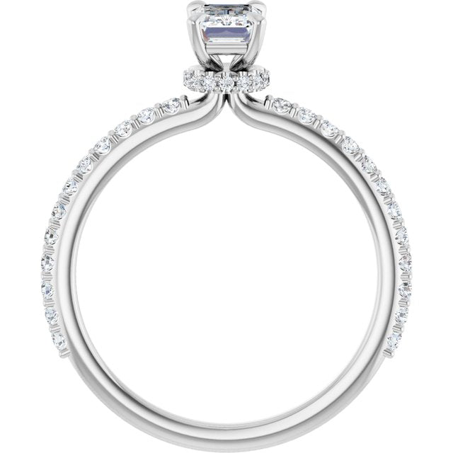 emerald-18K White gold