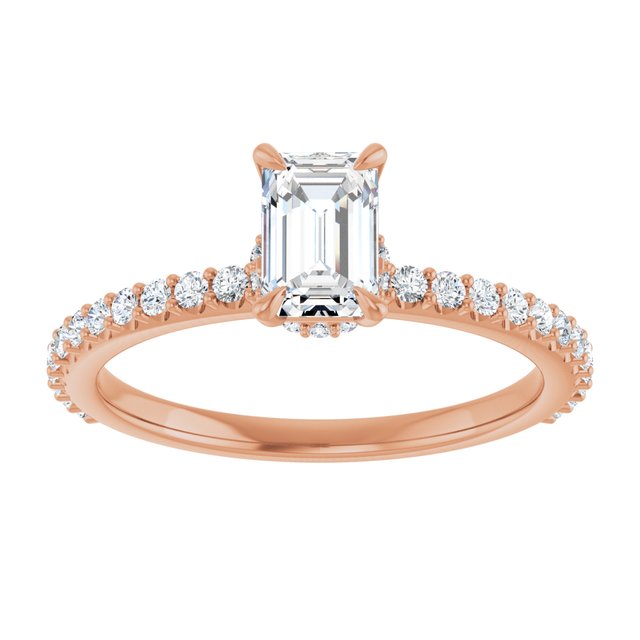 emerald-10K Rose gold