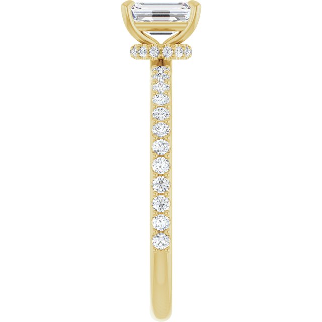 emerald-14K Yellow gold