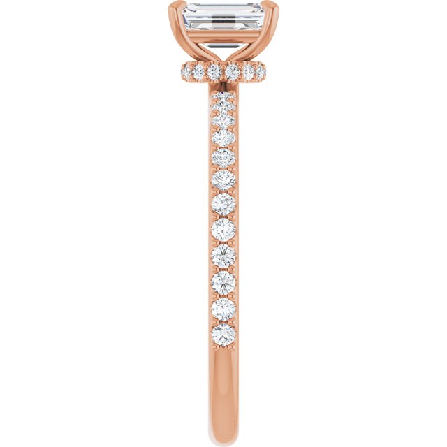 emerald-14K Rose gold