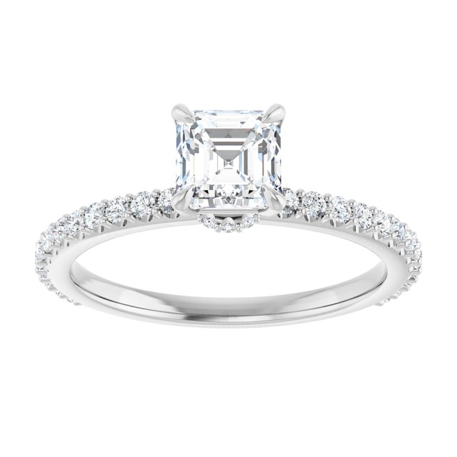 asscher-14K White gold