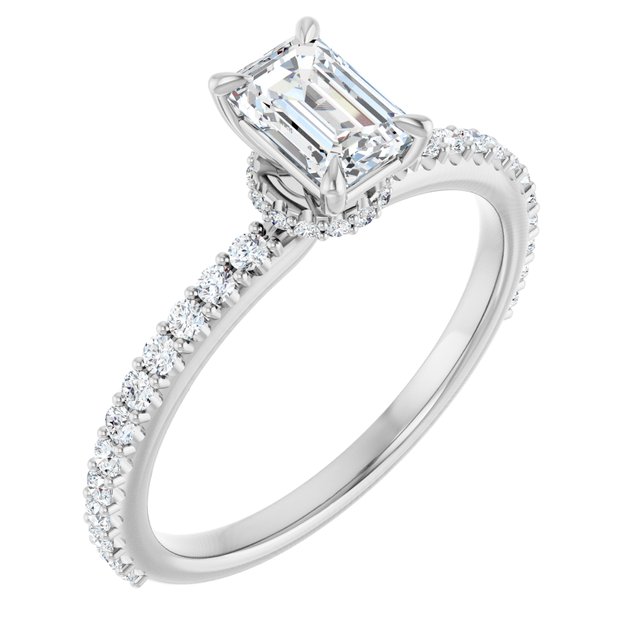 emerald-18K White gold