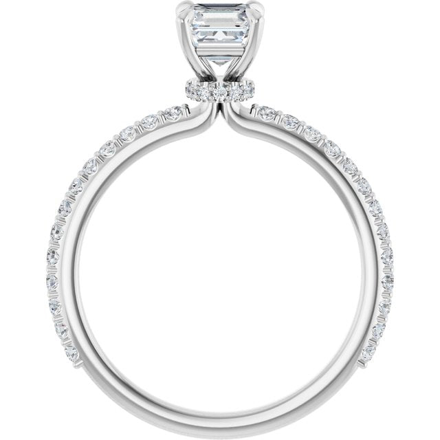asscher-18K White gold