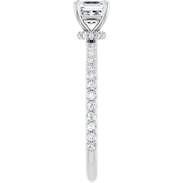 asscher-14K White gold