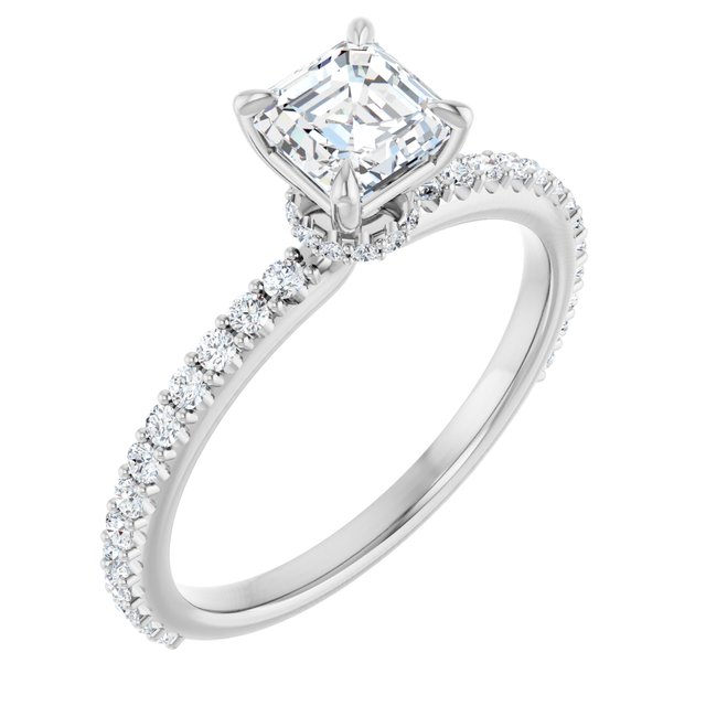 asscher-18K White gold