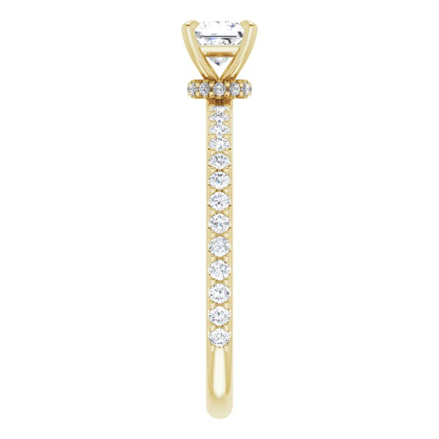 square-18K Yellow gold