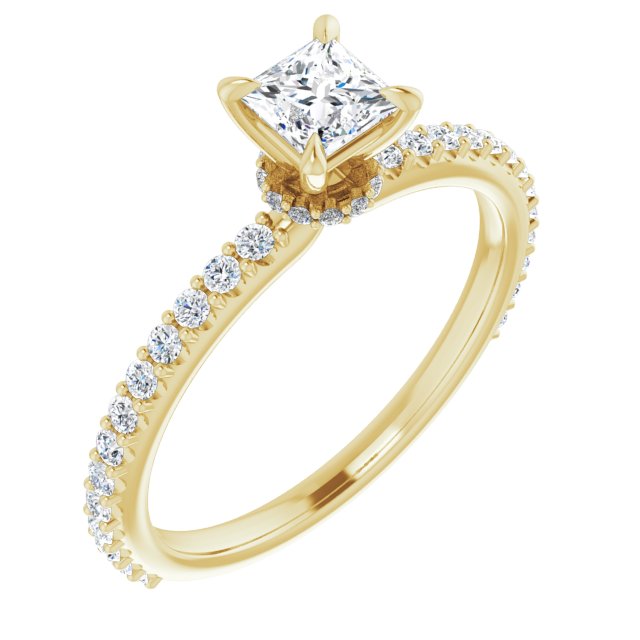 square-10K Yellow gold